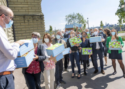 BERNE - 08.09.2020 - Dépôt des signatures de la double initiative. © Béatrice Devènes